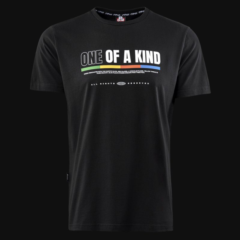 Мъжка Черна Slim-Fit тениска - O-KIND