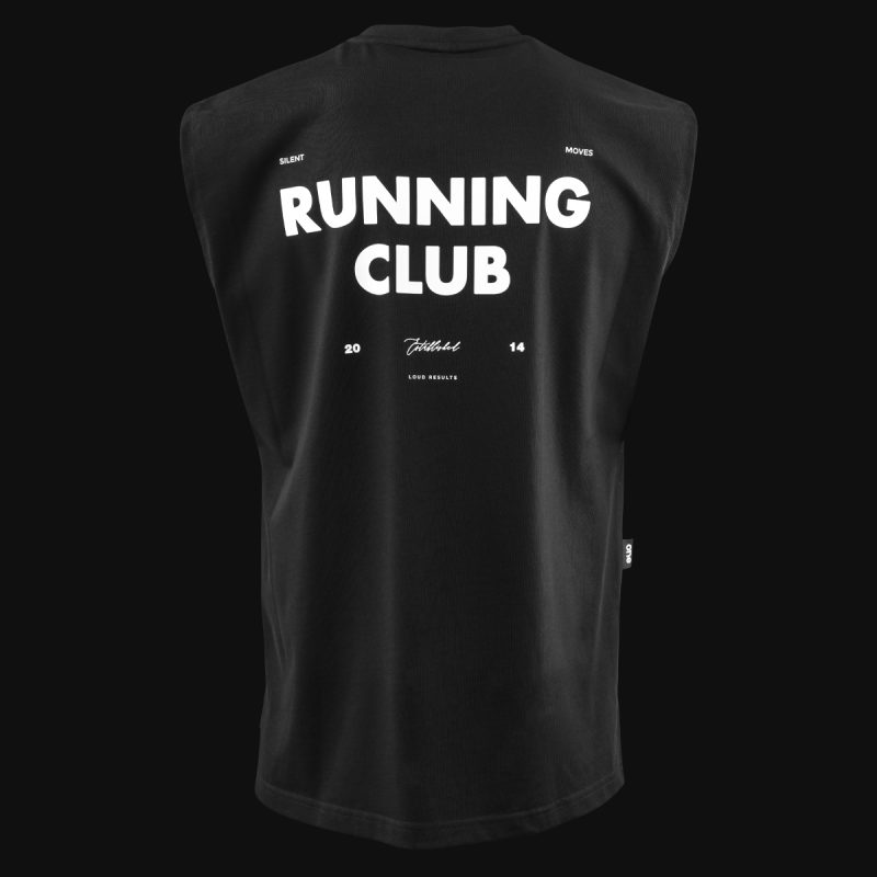 Мъжки черен потник - Running Club
