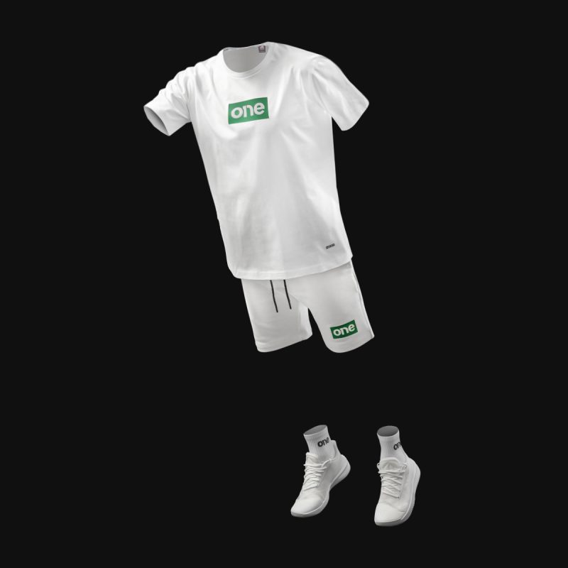 Мъжки летен екип Classic White-G