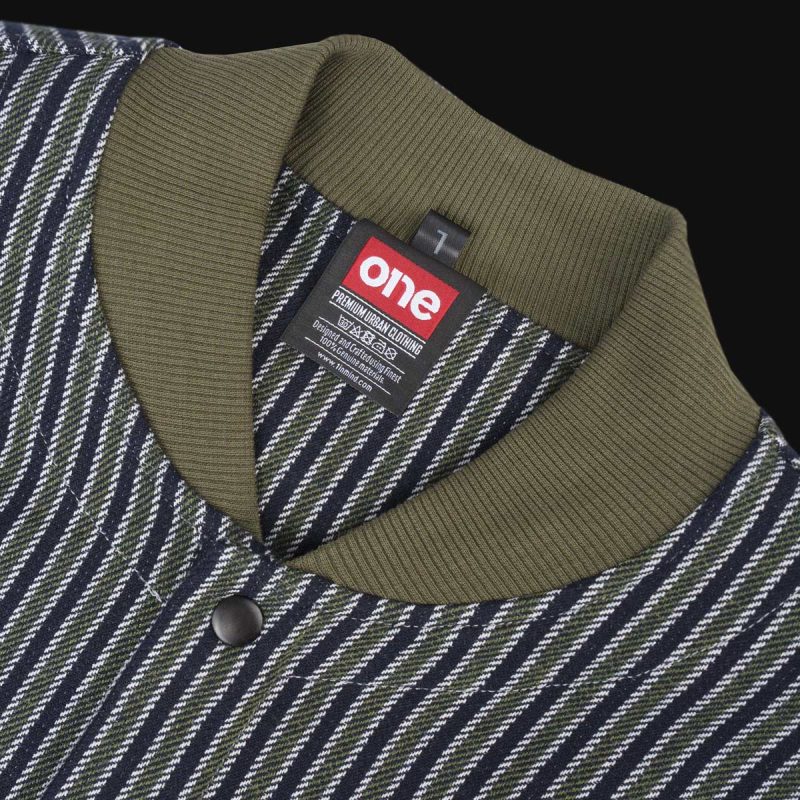 Мъжки Overshirt с копчета - Olive Grid - 02