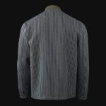 Мъжки Overshirt с копчета - Olive Grid - 03