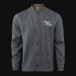 Мъжки Overshirt с копчета - Olive Grid