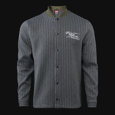 Мъжки Overshirt с копчета - Olive Grid