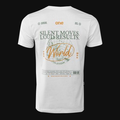 Мъжка Бяла Slim-Fit тениска - WWV One