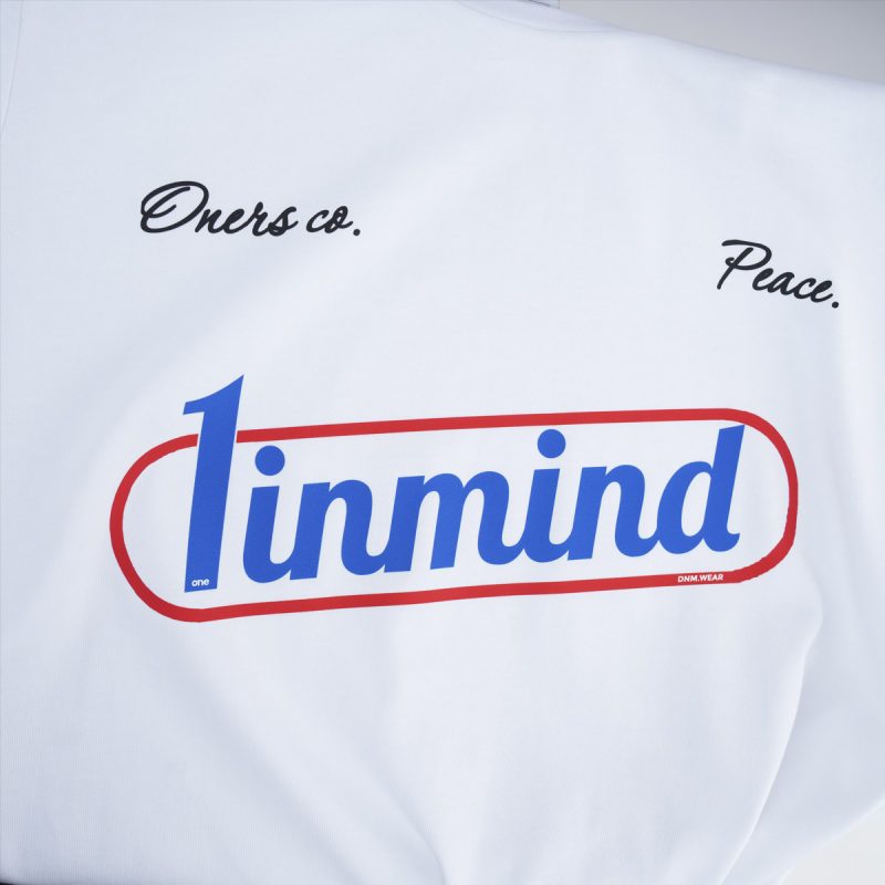 Мъжка бяла тениска - 1INMIND CO - 03
