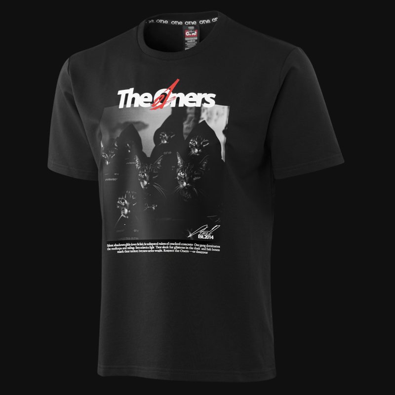 Мъжка черна premium тениска - The Oners - 02