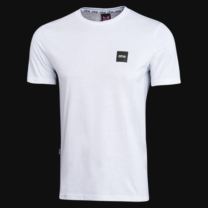 Мъжка Бяла Slim-Fit тениска - Box One White - 03