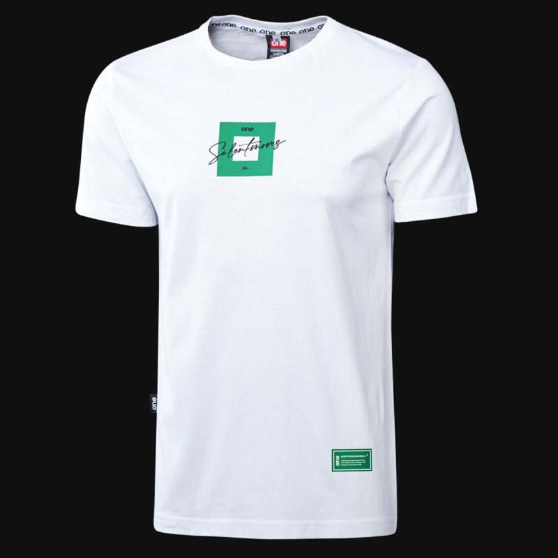 Мъжка Бяла Slim-Fit тениска - BGO - 03