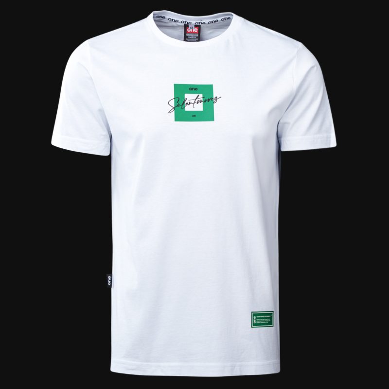 Мъжка Бяла Slim-Fit тениска - BGO