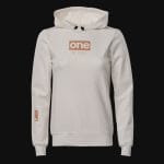 Дамски Бял Slim-fit Fleece суичър с качулка - G-One - 03