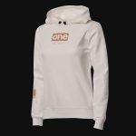 Дамски Бял Slim-fit Fleece суичър с качулка - G-One