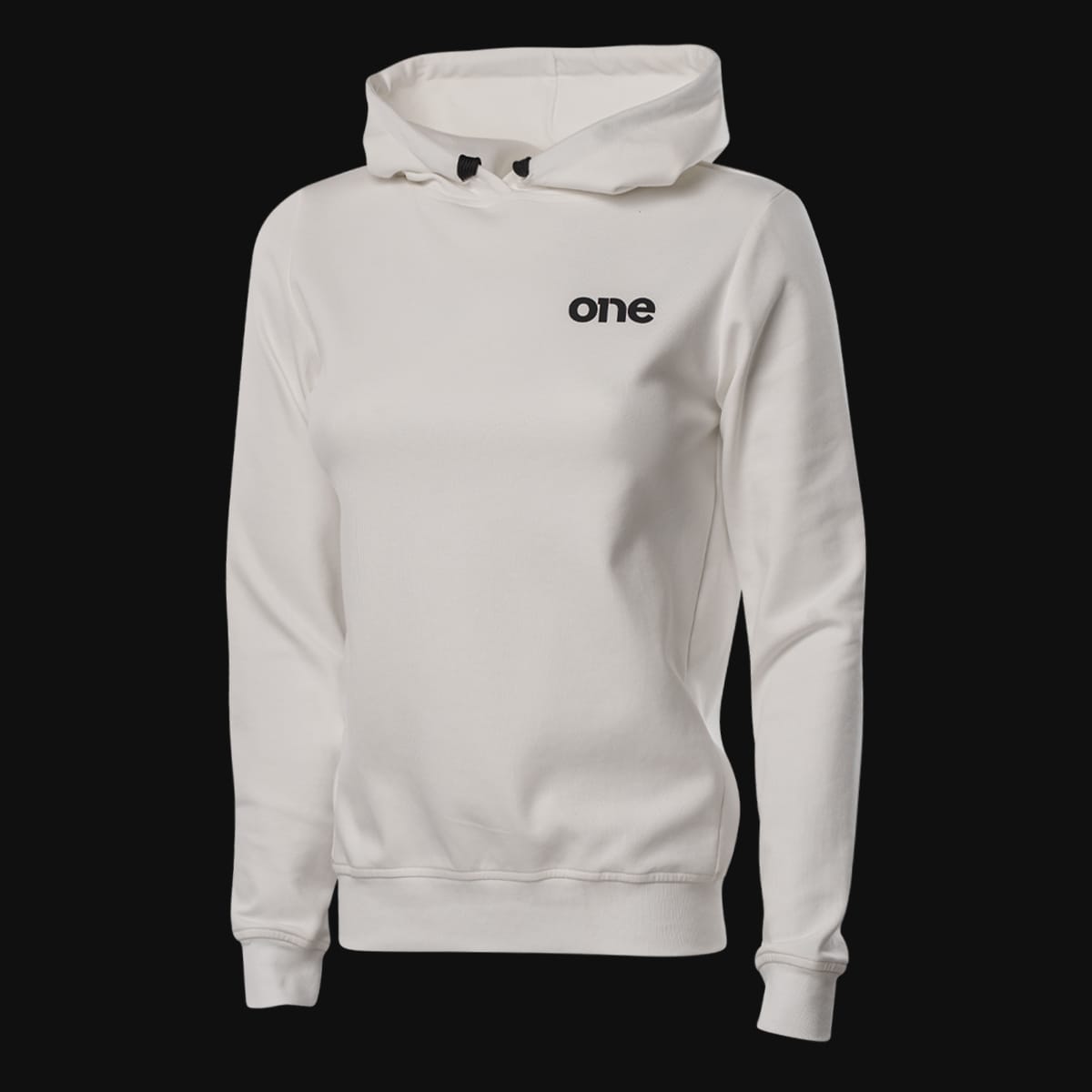 Дамски Бял Slim-fit Fleece суичър с качулка - White Classics Дамски Бял Slim-fit Fleece суичър с качулка - White Classics