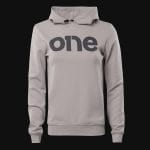 Дамски сив Slim-fit Fleece суичър с качулка - Grey One - 03