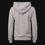 Дамски сив Slim-fit Fleece суичър с качулка - Grey One - 05