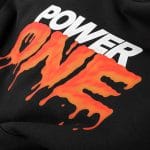 Мъжки черен суичър с качулка - Power One V.02 - 07