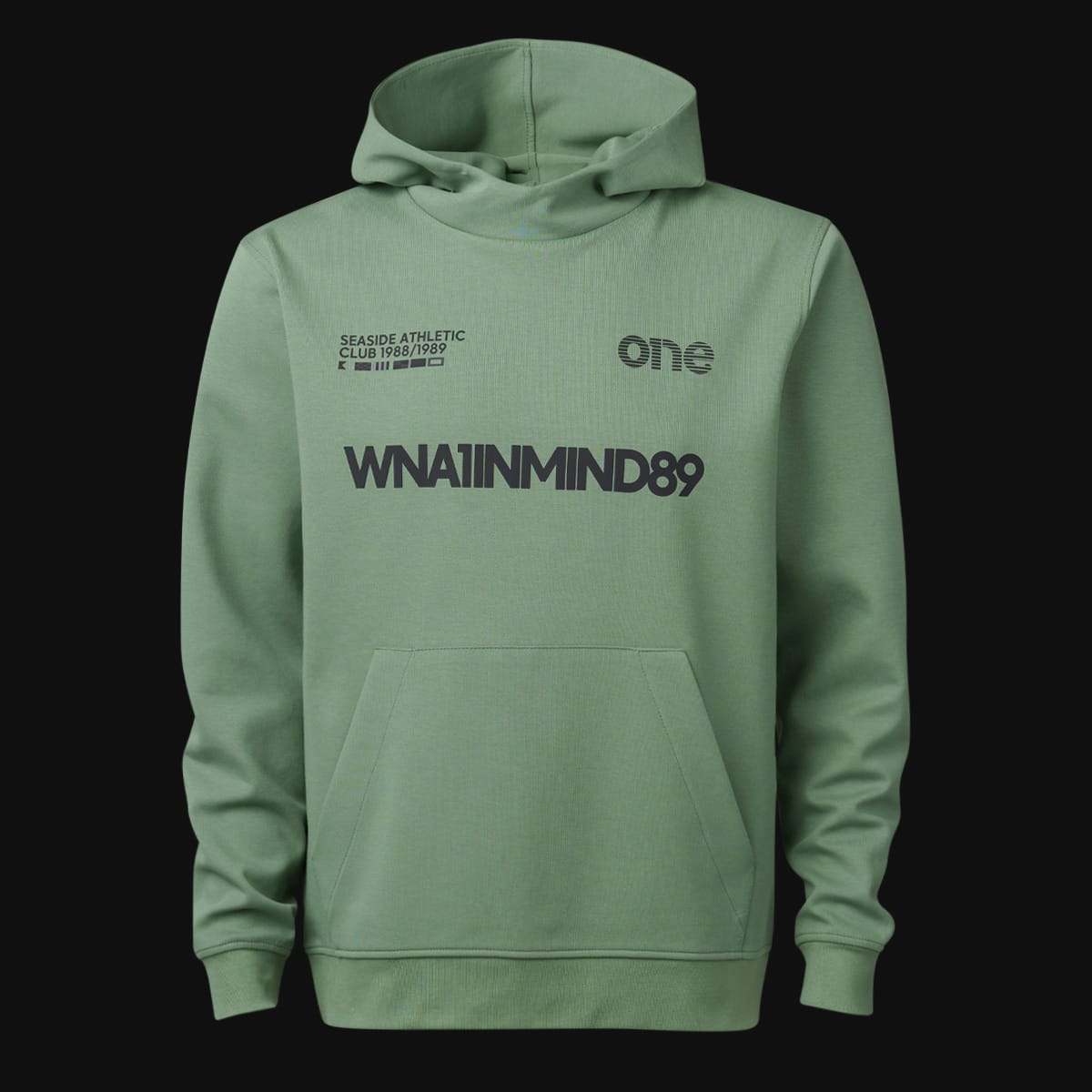 Мъжки Premium Fleece суичър с качулка - Olive Core Мъжки Premium Fleece суичър с качулка - Olive Core