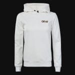 Дамски Бял Slim-fit Fleece суичър с качулка - Eleven - 03