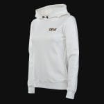 Дамски Бял Slim-fit Fleece суичър с качулка - Eleven - 07