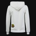 Дамски Бял Slim-fit Fleece суичър с качулка - Pleasure - 03