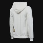 Дамски Бял Slim-fit Fleece суичър с качулка - Pleasure - 06