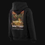 Дамски черен Regular-fit суичър - Freedom One - 05