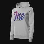 Дамски сив Slim-fit Fleece суичър с качулка - Special One