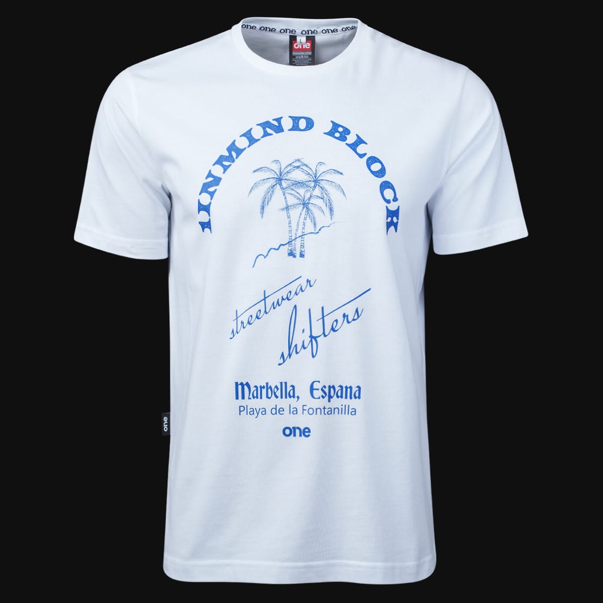 Мъжка Бяла Regular-fit тениска - Palms One Мъжка Бяла Regular-fit тениска - Palms One