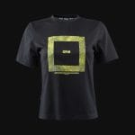 Дамска Черна Regular-fit Тениска - Square