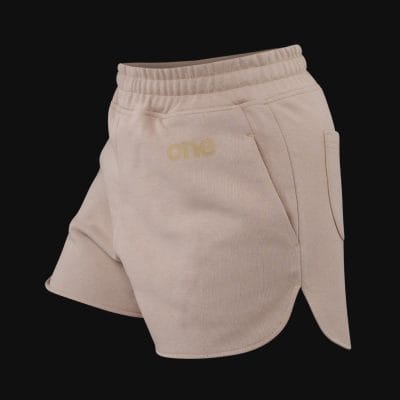 Дамски памучни къси панталони - Curved-fit - Dusty One