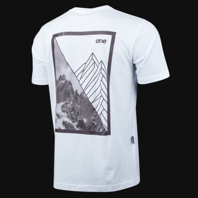 Бяла Regular-fit тениска - Alpine Frame