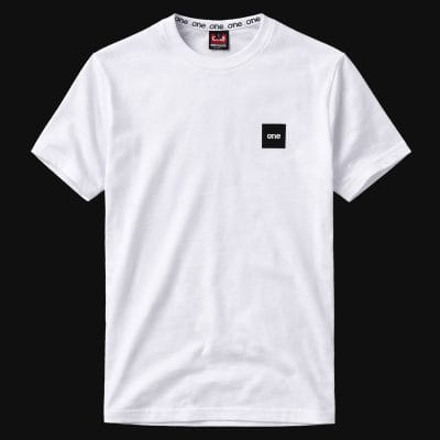 Бяла Slim-fit Тениска Box One White