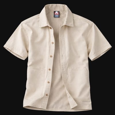 Мъжка Оvershirt Риза с къс ръкав - Light Comfort - 07
