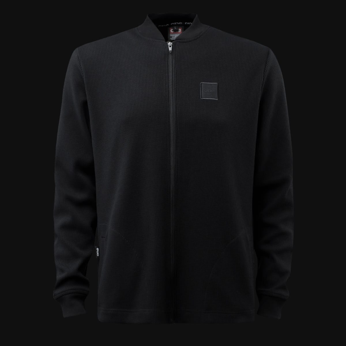 Мъжки Черен Суичър с Цип Regular-fit - Boxy Мъжки Черен Суичър с Цип Regular-fit - Boxy