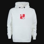 Бял Суичър с Качулка Clean Core White